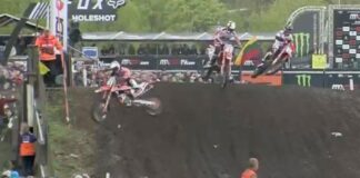 Jorge Prado crash at the MXGP of Europe