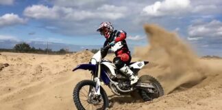 Josh Spinks – first ride on Geartec Yamaha