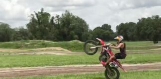 Ken Roczen back on the Honda