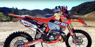 KTM EXC 300 two-stroke rebuild