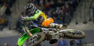 Liverpool Arenacross tango ends on the sidelines for Oakleaf Kawasaki