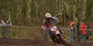 Matiss Karro blasts his KTM 350 to a double podium at Hawkstone Park