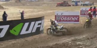 Max Anstie Moto 1 crash at 2016 MXGP of Thailand