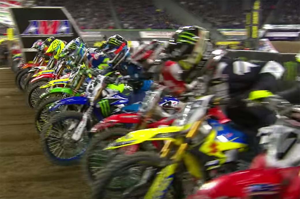 Minneapolis Supercross Highlights Dirtbike Rider