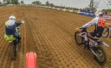 Mind blowing two-stroke motocross racing on 15-year-old bike