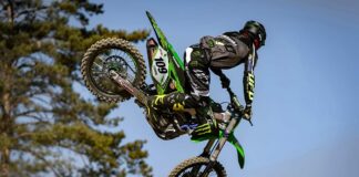 Monster Energy Kawasaki name stand-in for Petrov