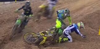 MXGP of Qatar MX2 Race 1 Crashes