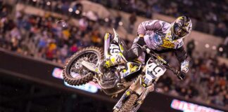 Podium for Martin Davalos at East Rutherford SX