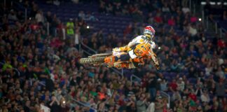 Red Bull KTM factory trio on the podium at Minneapolis SX