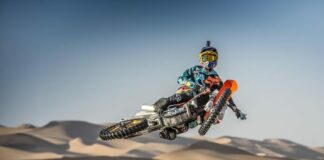Red Bull X-Fighters invade the desert dunes of Abu Dhabi