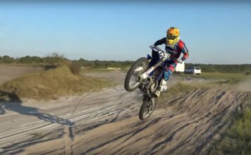 Ripping the 125 ft. Colton Eigenmann on the YZ125