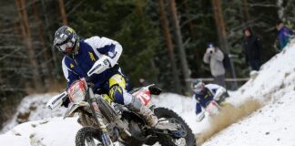 Rockstar Energy Husqvarna battle frozen Finland EnduroGP opener