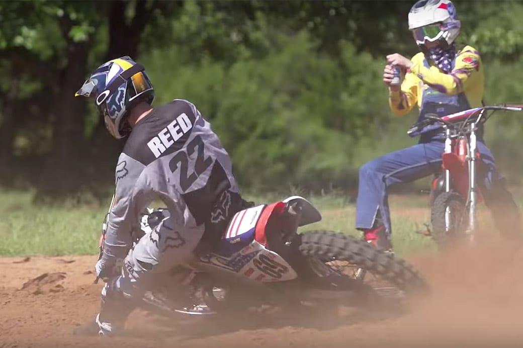Chad Reed Supercross testing with Ronnie Mac