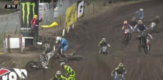 Shaun Simpson and Jake Nicholls Valkenswaard crash – 2016 MXGP of Europe