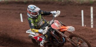Shaun Simpson claims his third British MX1 championship title at Preston Docks