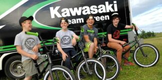 Team Green Kawasaki receive Stolen goods