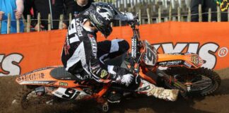 Team STR KTM’s Matiss Karro and Jonathan Barragan at Lyng 2013