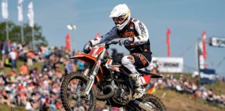 The red plate is proving to be serious motivation for the two-stroke kings