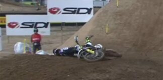 Crash: Thomas Covington at MXGP of Turkey