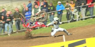 Tim Gajser crash at Matterley Basin ā MXGP of Great Britain 2019