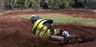 Tommy Searle getting to grips with KTM factory 350 in Italy