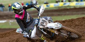 Top Husqvarna in MX1 for SJP Moto at Culham
