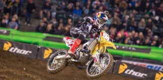 Tough night for RCH Suzuki at Oakland Supercross