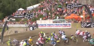 Video: 2014 MXGP of Sweden race two Clement Desalle crash
