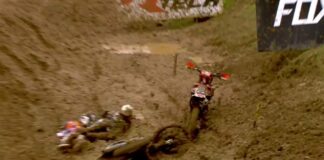 Video: Aleksandr Tonkov and Pauls Jonass crash MXGP of Italy 2015