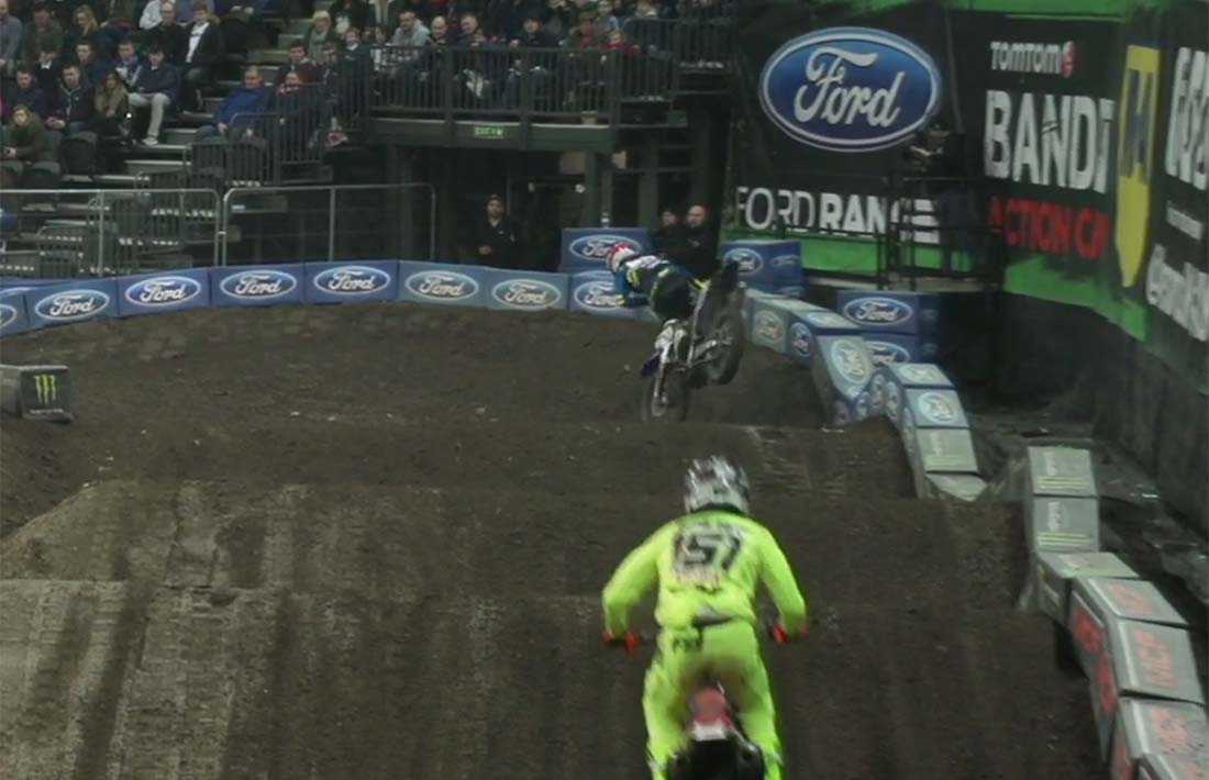 Video Cedric Soubeyras endo crash at Belfast Monster Energy Arenacross