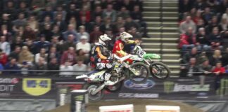 Video: Collin Jurin dislocates his shoulder at Monster Energy Arenacross