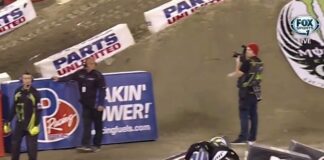 Video: Dean Wilson Toronto crash supercross 2014