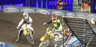 Video: Edward Briscoe’s bike on fire at AX