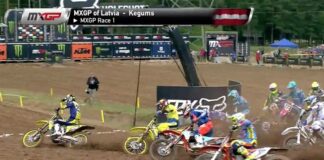Video: Febvre – Searle and Rattray crash – MXGP of Latvia 2015