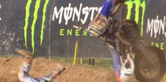 Video: Jeremy Martin Latvia MXoN qualifying crash