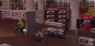 HD Video: Justin Barcia crash at 2014 Monster Energy Genova Supercross