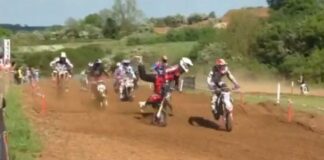 Video: Minibike whoops crash