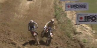 Video: MXGP of Spain 2014 MX2 Tonkov and Butron battle