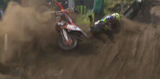 Video: Tony Cairoli crash at MXGP of Europe 2015