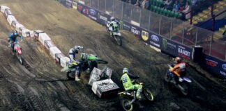 Watch: Jimmy Margetson whiskey throttle crash at Newcastle AX