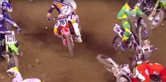 Watch Ken Roczen and Ryan Dungey crashes from Heat 2 in Anaheim