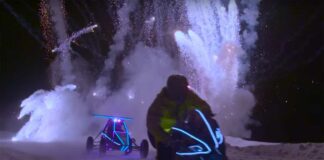 Watch mad LED light race