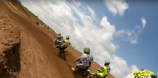 Watch Pocock wring the neck of this pit bike