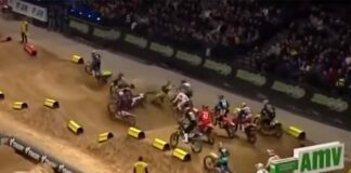 Weston Peick crash Paris Supercross 2018