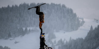 Video: Mat Rebeaud takes eFMX to the Laax slopes