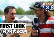 Red Bud MX: Track view with Plessinger