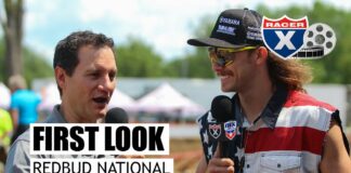 Red Bud MX: Track view with Plessinger