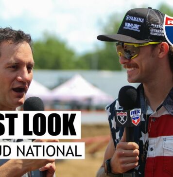 Red Bud MX: Track view with Plessinger