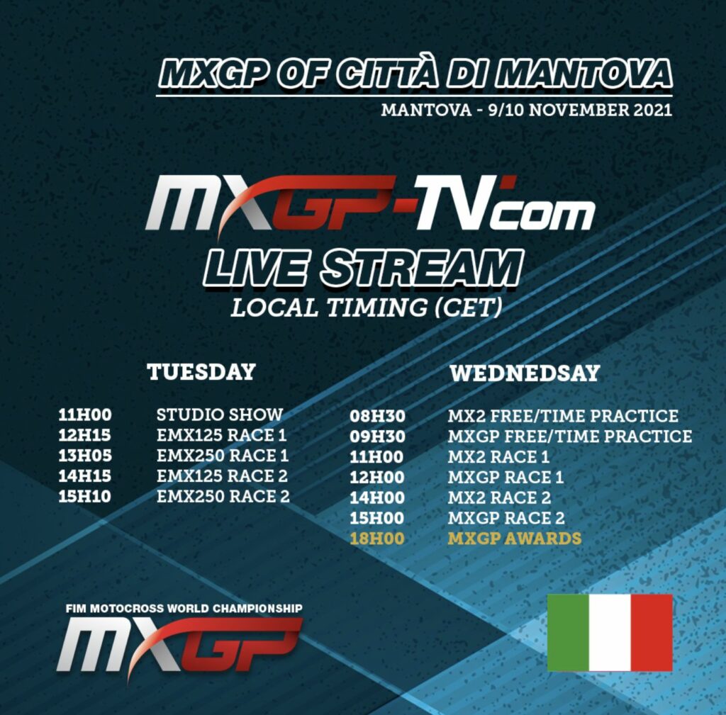 MXGP Città di Mantova Where to watch Dirtbike Rider