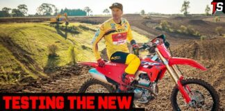 Video: Tommy Searle tests the new CRF250